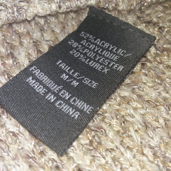 Suzy Shier Shimmering Wool Top M - Picture 3 of 10